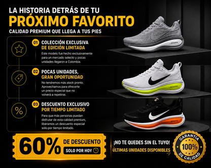 "El Tenis de Correr Que Llevan Todos los Corredores. — 60% Off Mientras Dure el Stock"